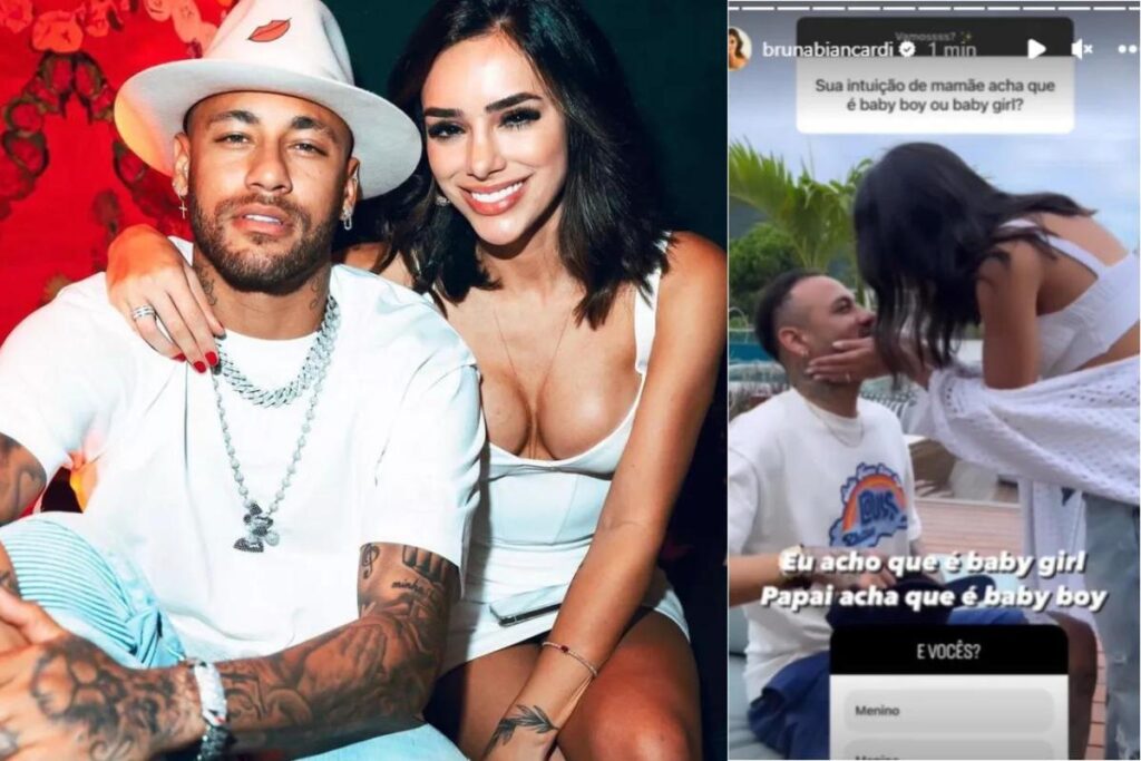 Bruna e Neymar estão esperando o primeiro filho juntos