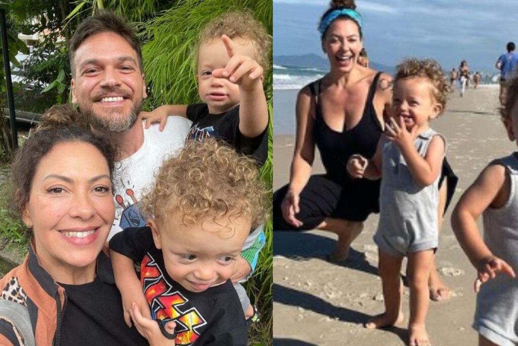 Fabiula Nascimento posta fotos da festa de 1 ano dos filhos