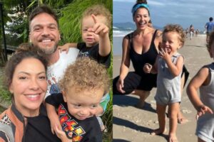 Fabiula Nascimento posta fotos da festa de 1 ano dos filhos