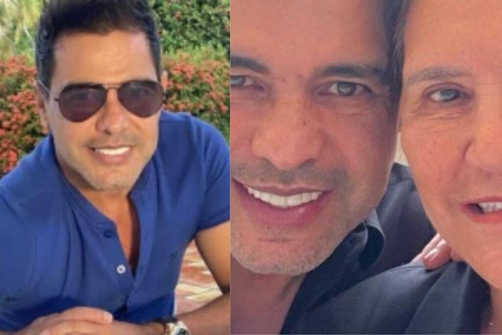 Luciele Di Camargo ao lado da mãe