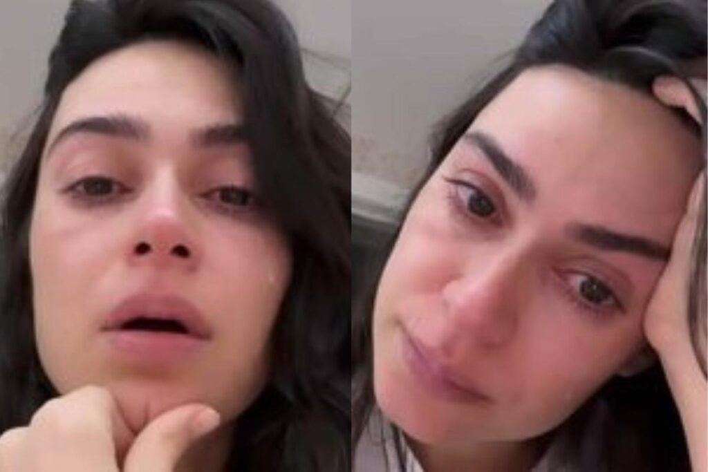 Thaila Ayala desabafa e chora ao falar sobre sua experiência na maternidade: “Culpa, muita culpa”