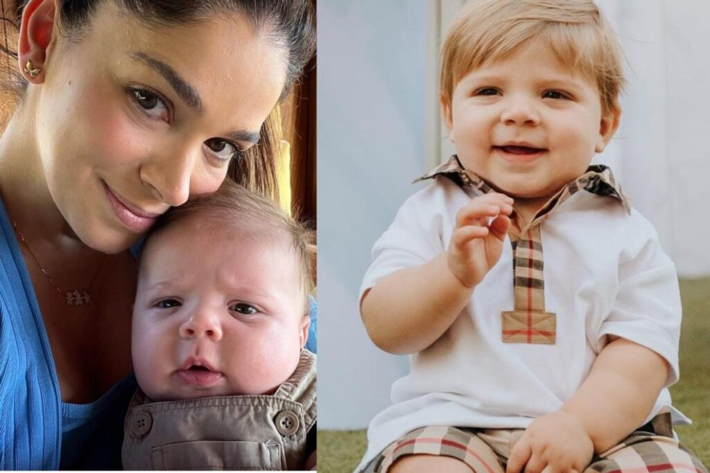 Morando com a família em Dubai, Sabrina Petraglia compartilha os primeiros passos do filho caçula