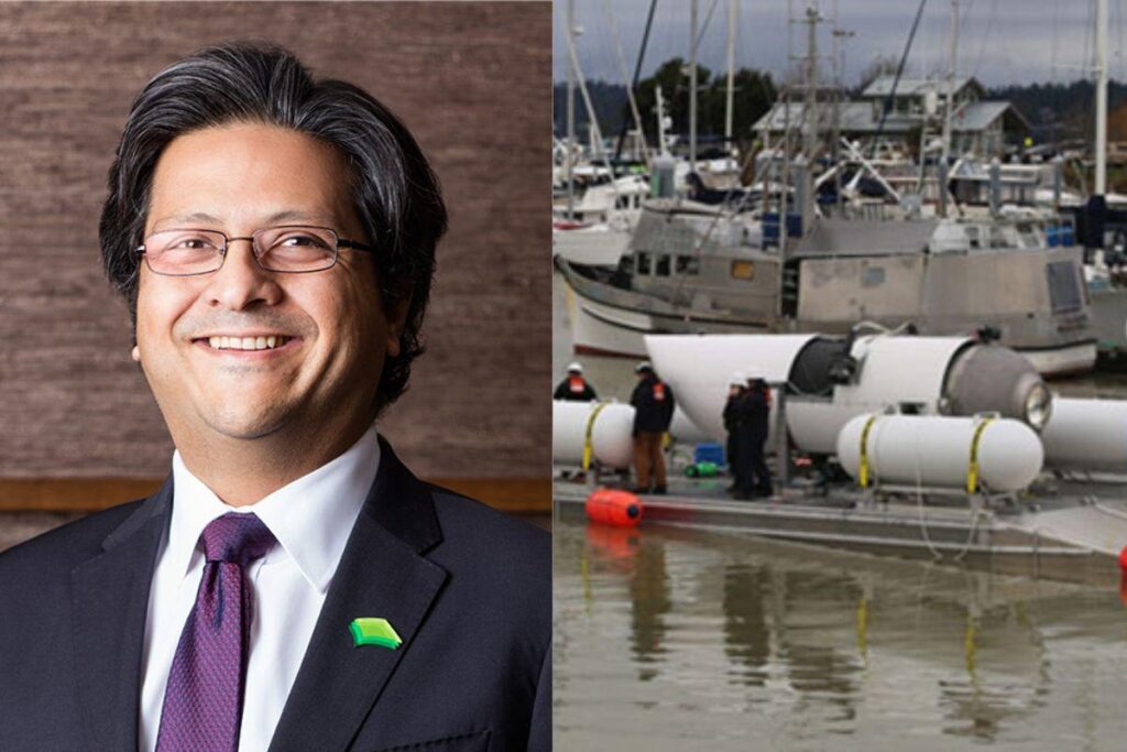 Shahzada Dawood estava com o filho no submarino