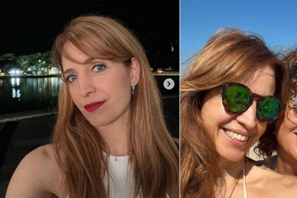 Poliana com a mãe Stella Abritta