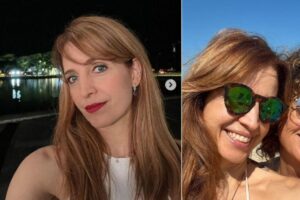 Poliana com a mãe Stella Abritta