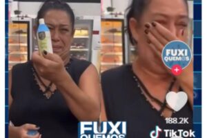 Mulher se emociona ao achar o perfume que a mãe falecida usava