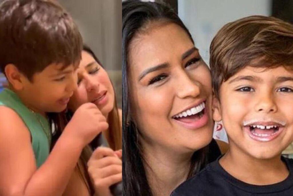 Filho de Simone Mendes aparece cantando e surpreende com talento