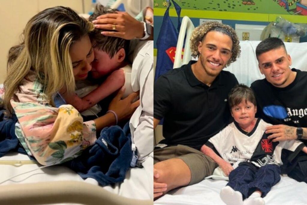 Menino que ficou 16 dias em coma recebe alta