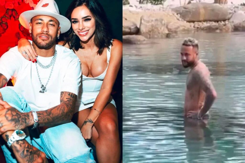 Neymar e Bruna Biancardi fazem chá revelação