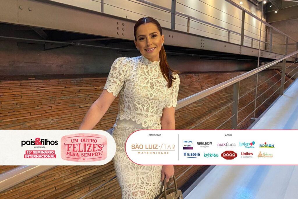 Erica conversou com o público sobre a importância de um preparo pré-gestacional