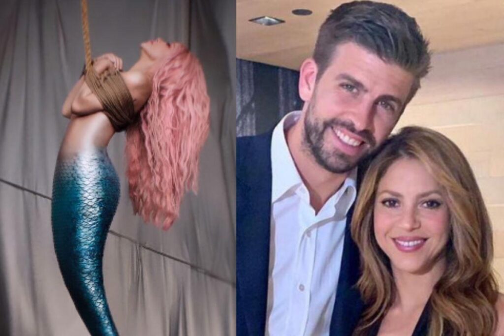 Shakira e Piqué ao lado dos filhos