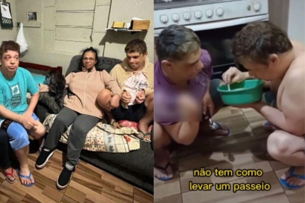 Eles não falam e dependem da mãe para tudo