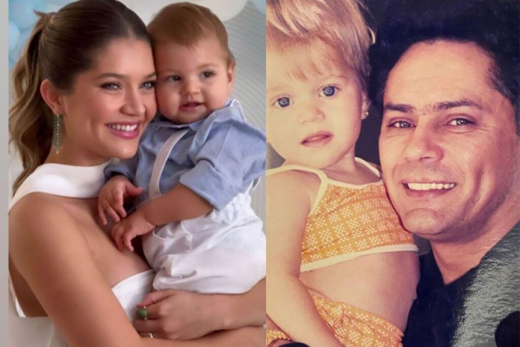 Filha do cantor Leandro quando estava gravida