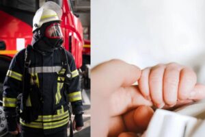 Mãe com a bebê na UTI