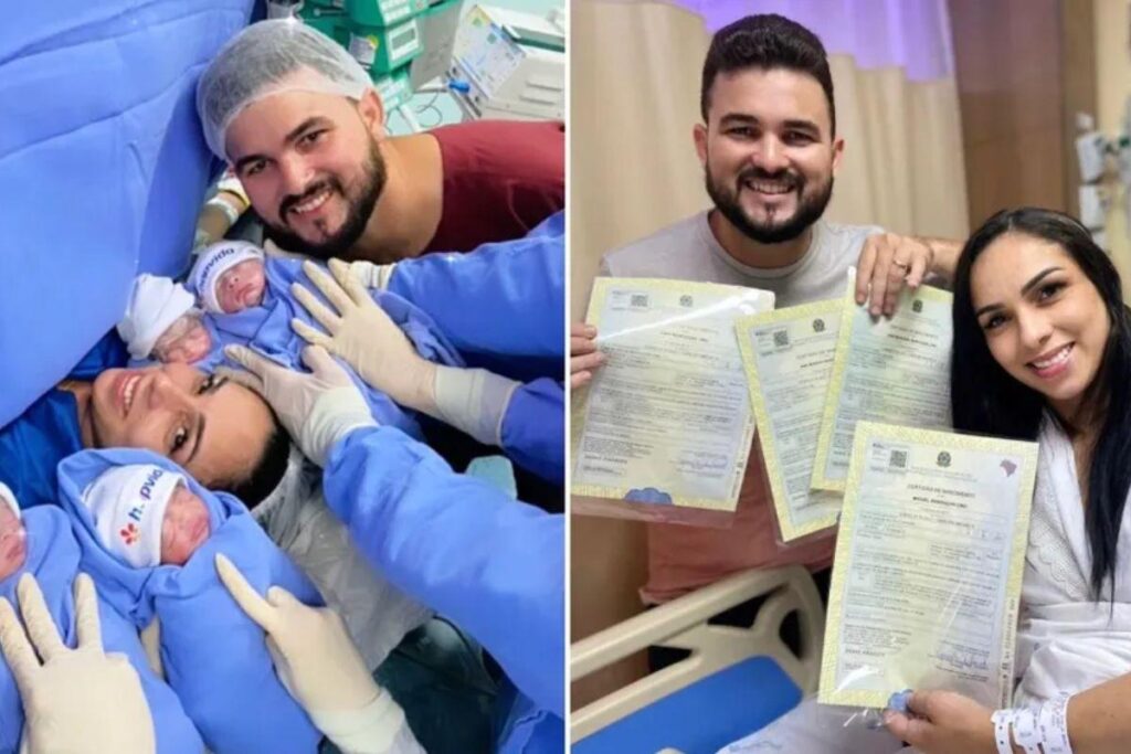 Mãe vai ao hospital investigar mioma e descobre gravidez de quadrigêmeos