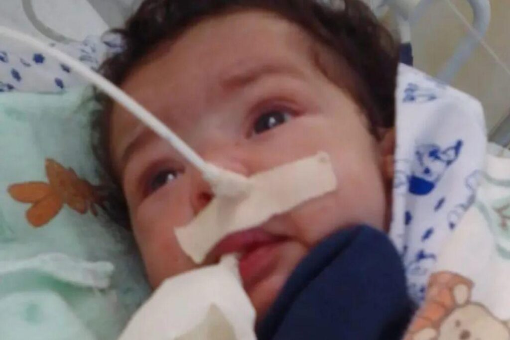 Samuel tinha 2 meses e estava internado após a cirurgia