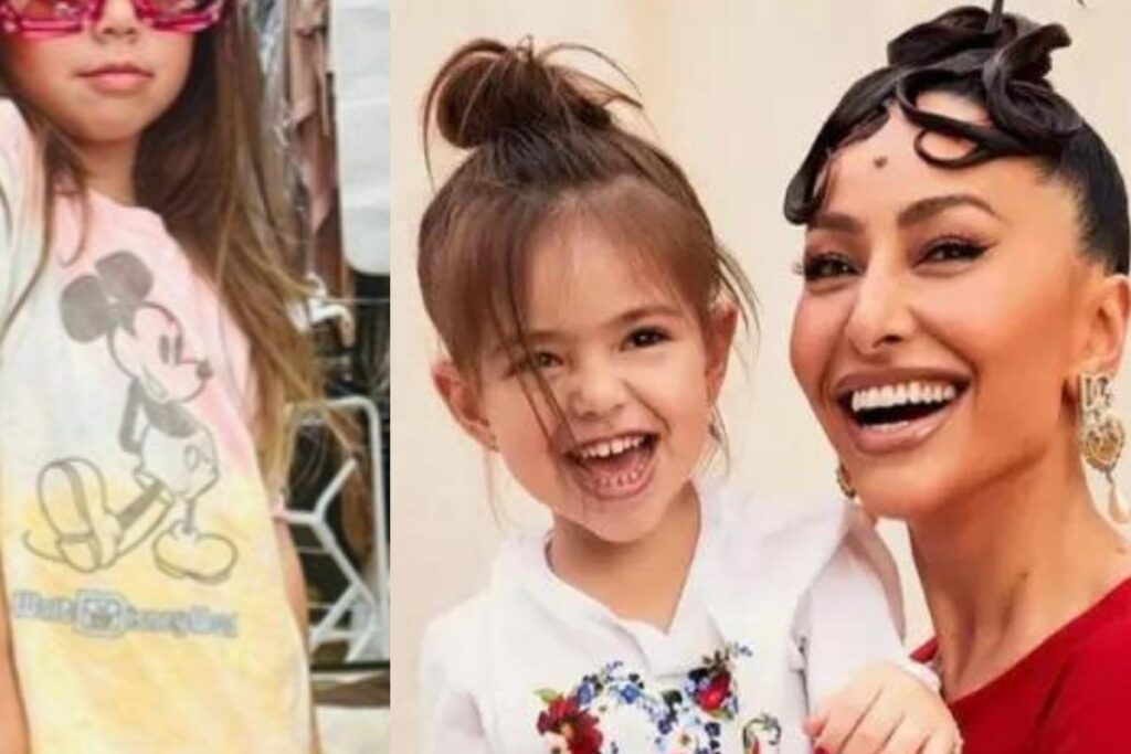 Filha de Sabrina Sato invade closet da mãe e ‘usa’ sapato luxuoso de R$ 7 mil