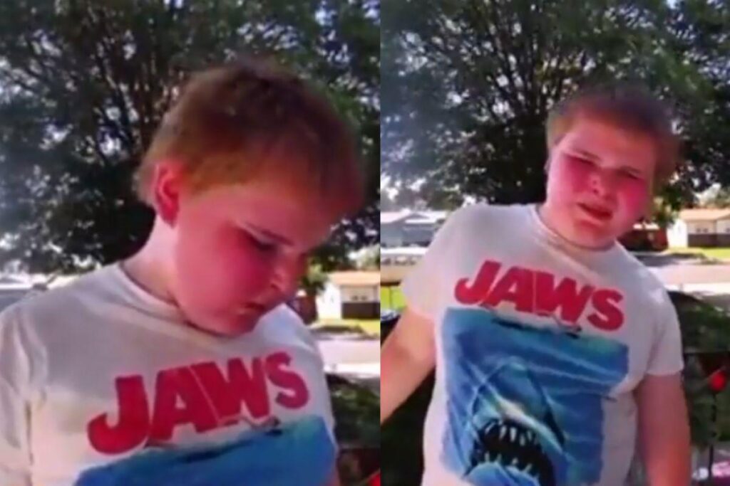 O menino estava em busca de amigos