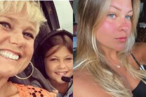 Nikki Meneghel herdou a beleza da apresentadora e desde criança mostra desenvoltura diante das câmeras