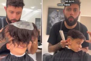 O menino conseguiu ganhar a prótese de forma totalmente gratuita