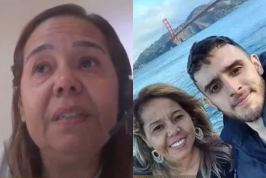 A mãe chorou ao fazer o desabafo