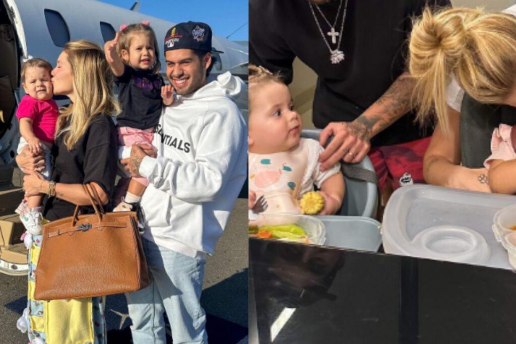 Virginia, Zé Felipe e as filhas