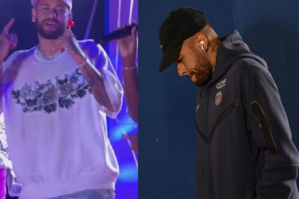 O atleta não foi bem aceito pelo público no palco