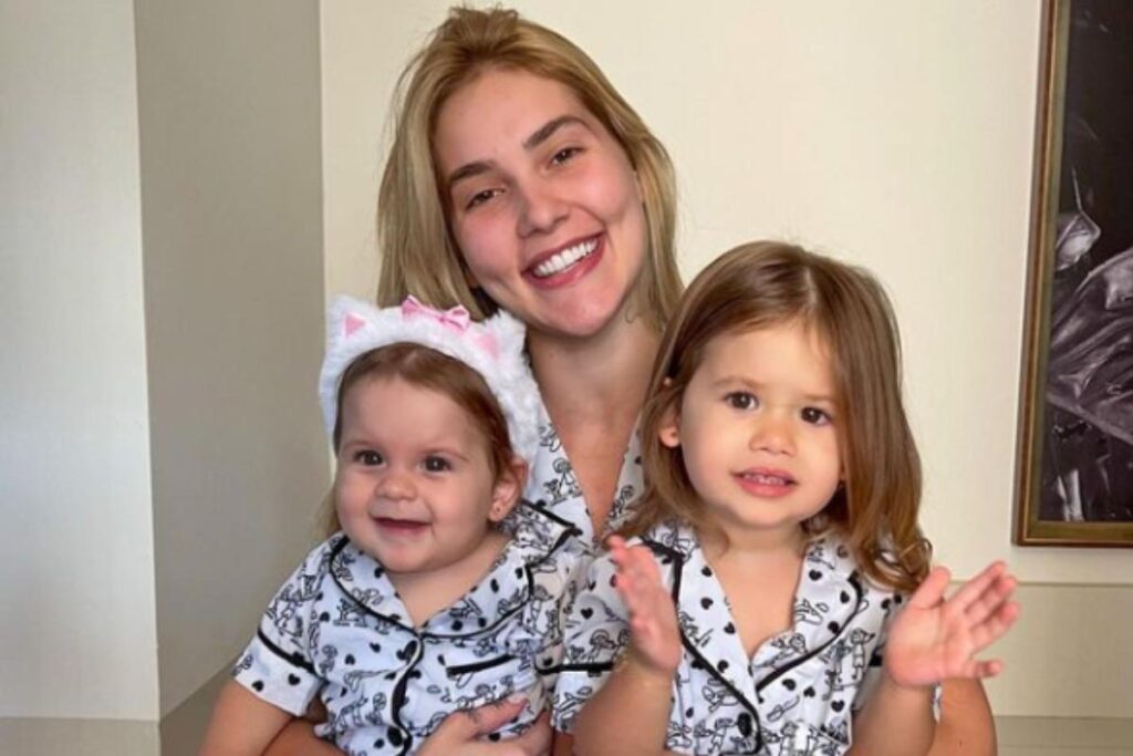 A festa foi para comemorar os 9 meses de Maria Flor, filha da influenciadora com o cantor