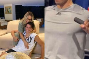 Carla Perez fala sobre treino do filho