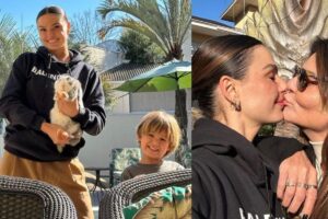 Isis Valverde apareceu na companhia do filho, Rael em São Paulo