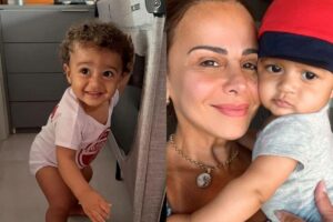 Joaquim ganhou uma festa junina no mesversário