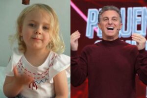 Alice faz parte do programa Domingão com Huck