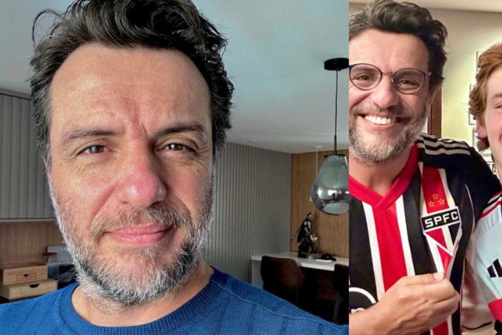 Rodrigo Lombardi posta foto com o filho
