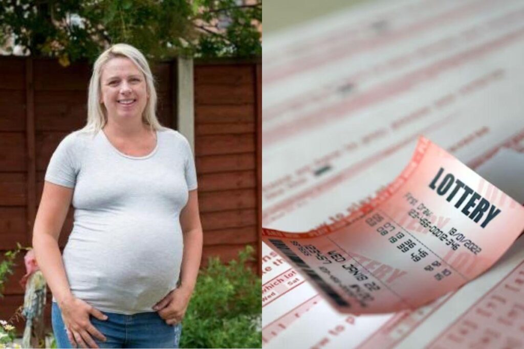 Sarah ganhou na loteria apenas dois dias antes de dar à luz