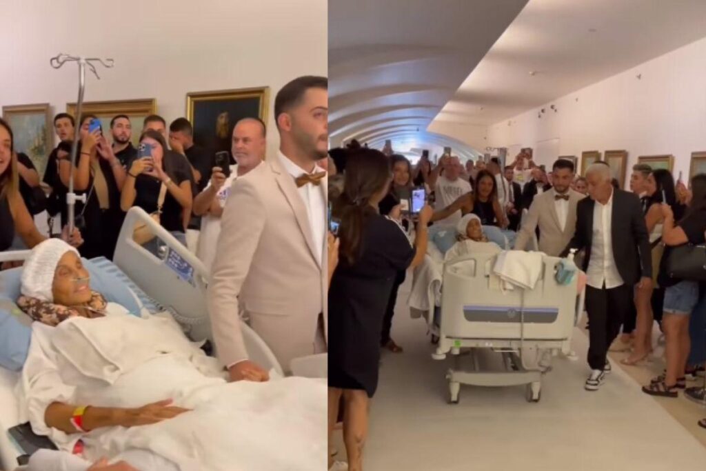 Noivos se casam em hospital