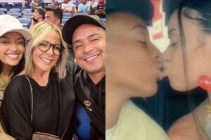 Carla Perez ao lado da filha, Camilly Victória