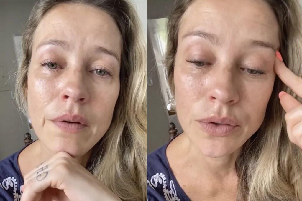 Luana Piovani ao lado dos três filhos