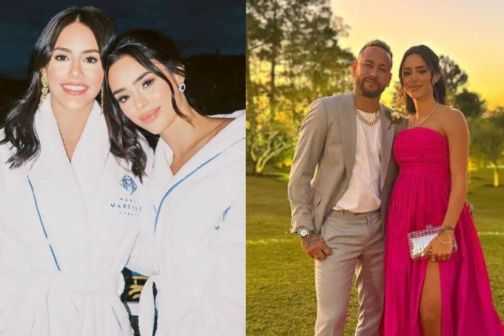 Bruna Biancardi comemora aniversário da irmã