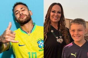 Neymar com a família