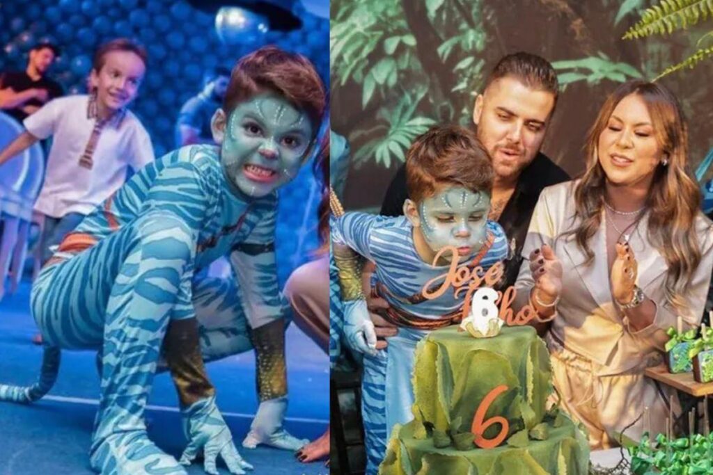 A família resolveu fazer a festa com um tema criativo