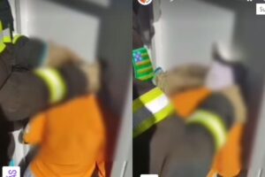 Resgate de menino preso em placa, em Caldas Novas