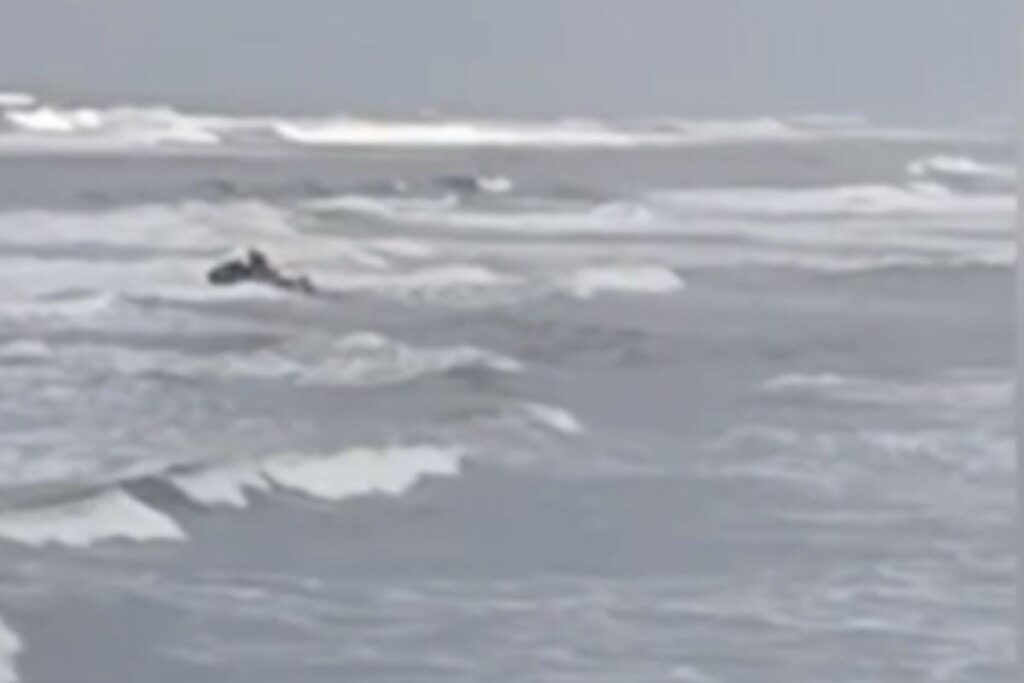 Corpo de Bombeiros salva pai e filho em alto mar