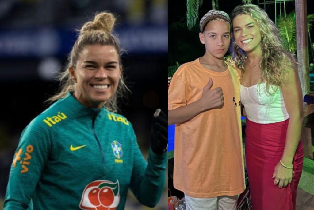 Tamires é a única jogadora da Seleção Brasileira que é mãe