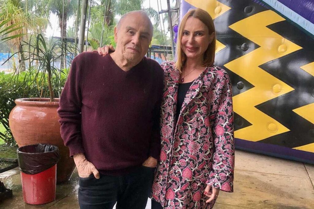 Stênio Garcia e a esposa