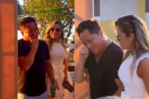 Leonardo chorou com a surpresa