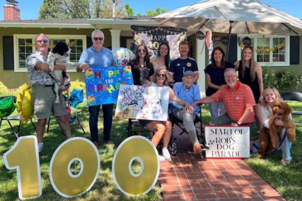 Robert Moore sempre amou cães, por isso sua filha decidiu dar a ele a melhor festa de aniversário possível