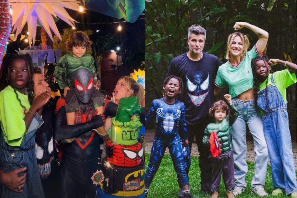 Bruno Gagliasso, Giovanna Ewbank e os filhos