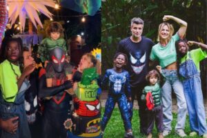 Bruno Gagliasso, Giovanna Ewbank e os filhos