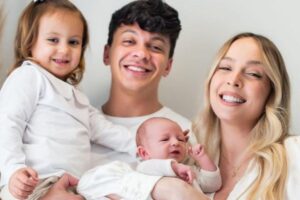 Mãe de Beatriz, de 3 anos, e Caio, de 2 meses, influenciadora comenta desafios para educar as crianças