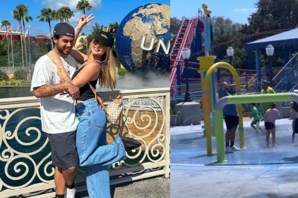 Zé Felipe e Virginia com as filhas